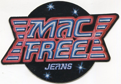 Retro - Vanha tarra 1970-luvulta - Mac Free Jeans