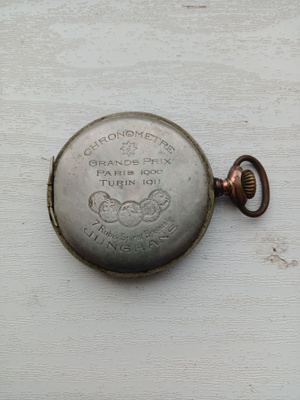 Antiikki taskunauris varaosiksi, Junghans Chronometre 1920