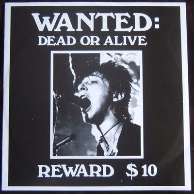 JOHNNY THUNDERS wanted dead or alive reward $10 1982  uk/swe