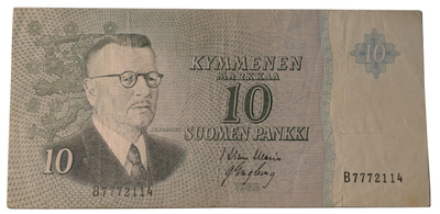10 Markkaa 1963 ilman Litt B7772114