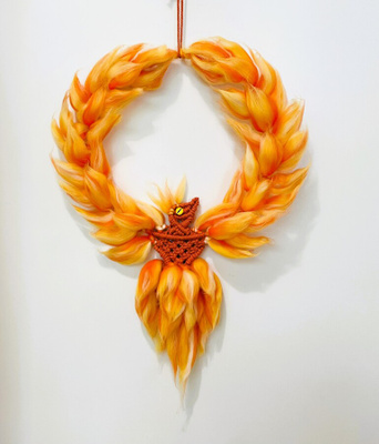 Feenix -makramee - 36 cm x 50 cm