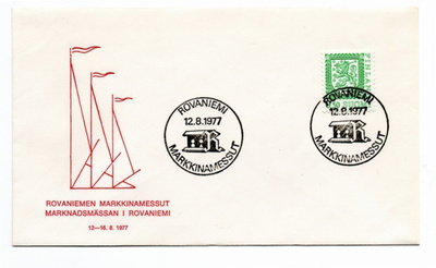 Rovaniemi:  Markkinamessut (erikoisleima 12.8.1977)