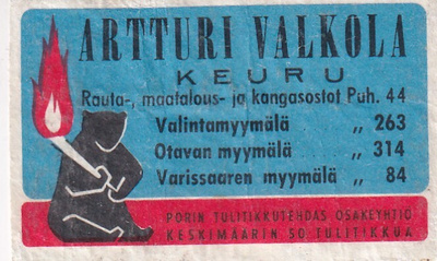 Keuru, Artturi Valkola ,Otava, Varissaari    s16