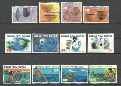 PAPUA UUSI-GUINEA Tyynimeri levyllinen postituoreita **