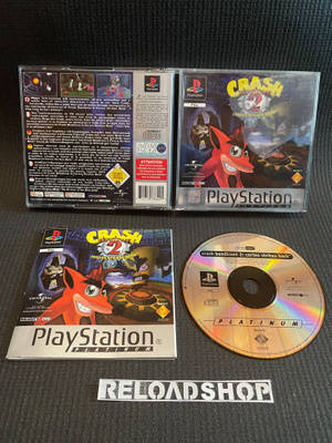 Crash Bandicoot 2 Cortex Strikes Back Platimun PS1 - CIB