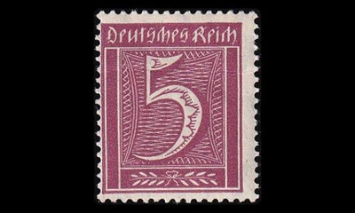Reich 158 ** Käyttösarja 5 Pf Wz1 (1921)