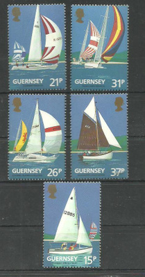 PURJEVENEET purjehdusaiheinen sarja GUERNSEY **