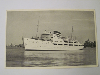 VANHA Postikortti Laiva Aallotar 1950-luku