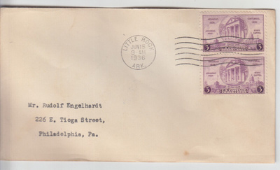 USA FDC 1936 arkansas statehood