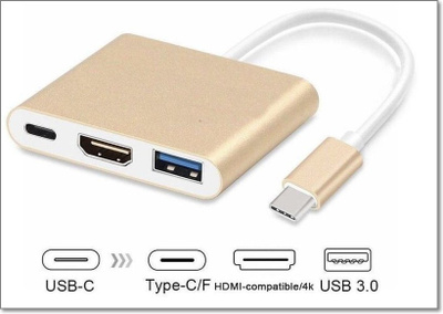 USB-C MultiPort -adapteri USB, HDMI ja USB-C    #29419