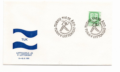 Turku:  TUK liittokisat ( erikoisleima 11.6..1976)