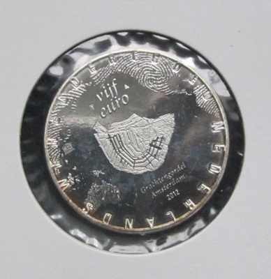 Alankomaat 2012 5,00 € - Beatrix Grachtengordel (UNC)