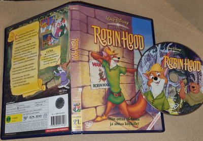 DVD Robin Hood Disney. Naarmuinen
