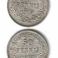 50p 1917 molemmat variantit