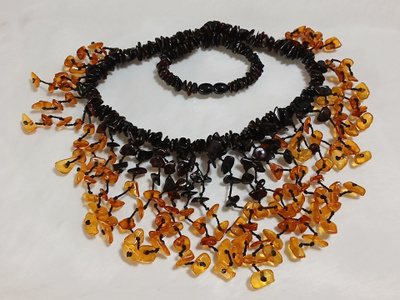 Erilainen Meripihka kaulakoru Baltic Amber itämeren Meripihk