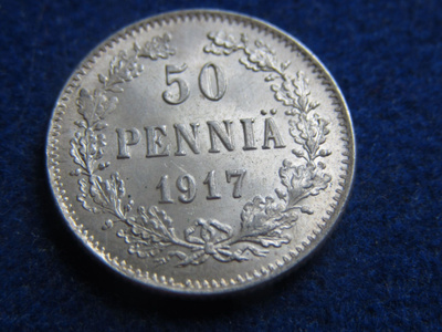 50 penniä 1917 I