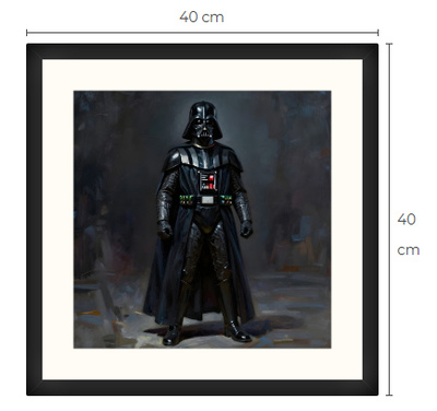 Uusi Darth Vader Star Wars art print taulu 40 cm x 40 cm