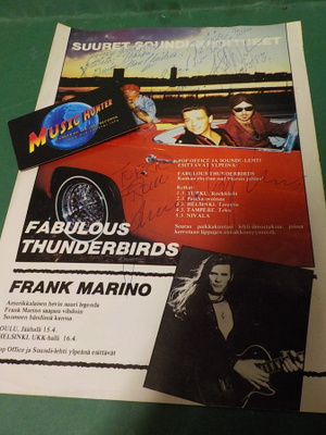 FABULOUS THUNDERBIRDS KOKO BÄNDIN NIMIKIRJOITUKSET [1983]
