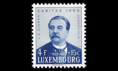 Luxemburg 476 * Caritas säveltäjä 4 Fr +15 C (1950)