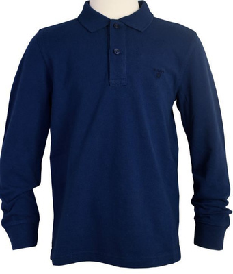 GANT t.sininen pitkähih. PIKEEPAITA 158/164 cm (69,90€) UUSI