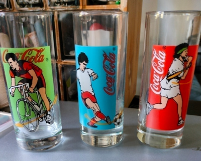 Urheiluaiheiset coca cola lasit