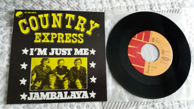 COUNTRY EXPRESS I'm Just Me/Jambalaya 9C 006-38226 1977 Suom