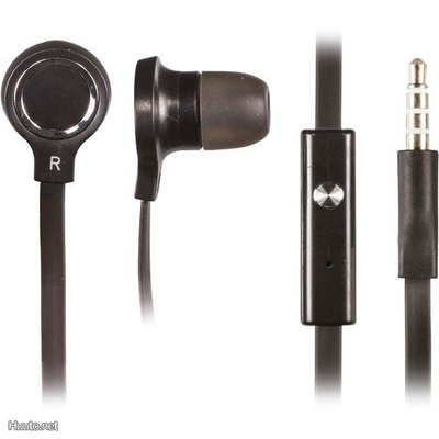 STREETZ HL126 iPhone in-ear headset, 3.5mm, musta *UUSI*