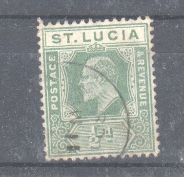St Lucia 1907 ½p