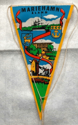 Maarianhaminan Åland vintage pieni matkailuviiri