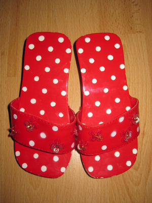 De Souza Flamenco puukengät Polka Dot 27/28