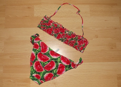 Benetton vesimeloni bikinit, tyttöjen koko M