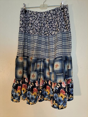Sinisävyinen salsahame xl