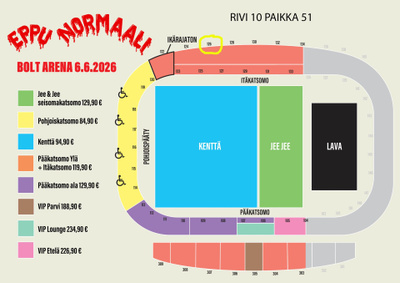 Eppu Normaali 6.6.2026 Bolt Arena