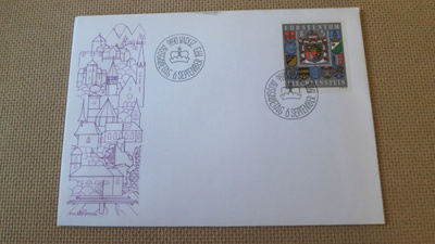 FDC Liechtenstein 1973: vaakuna