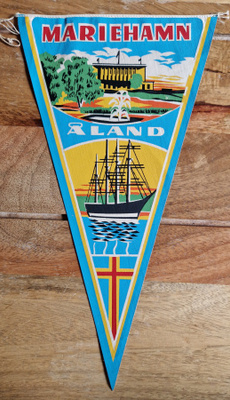 Mariehamn /Åland  Vintage Iso matkailuviiri