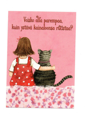 °°VOISIKO OLLA PAREMPAA, KUIN YSTÄVÄ...°° -KORTTI / (KARTO)