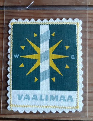 Vaalimaa vintage kangasmerkki