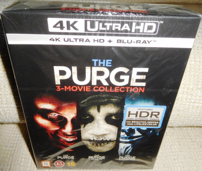 Purge 3-movie collection 4K (muoveissa) [4K UHD + Blu-ray]