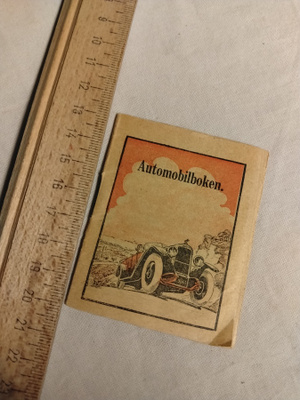 mini kokoinen automobiliboken v 1927