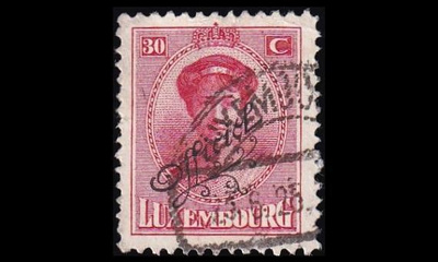 Luxemburg 116 o Virkamerkki 30 C (1922)