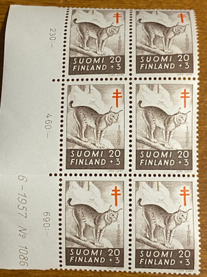 TUB 1957 20MK+3MK NUMERO KUUSILO**