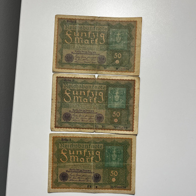 Saksa 50 mark 1919 (3kpl)