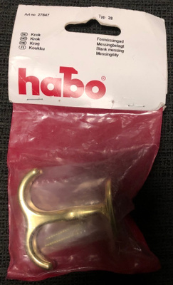 Habo 28 naulakkokoukku messinkiä