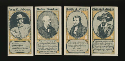 Itävalta Notgeld 50, 80 Heller, 1, 2 Kronen, Linz, 2. painos