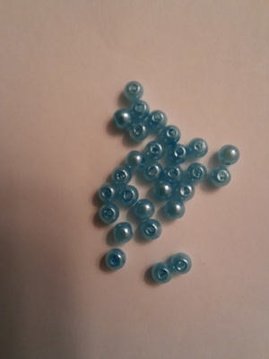 4mm pyöreä turkoosi helmi