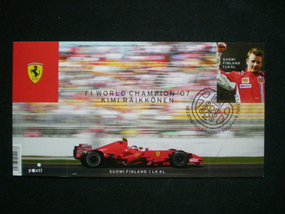 FDC-leimattu blokki Kimi Räikkönen - LaPe BL53 o