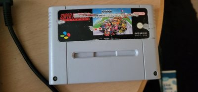 SNES Super Mario Kart videopeli Loose SNSP-MK-EUR