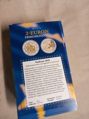 330 kpl monetan 2€ mainoslappua