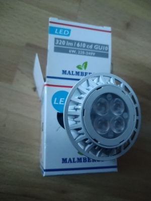 LED-lamppu 6W GU10 230V Malmbergs