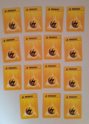 POKEMON ENERGY KORTIT 15 KPL, keltainen